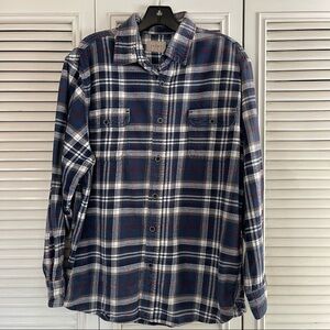Jacks Button Up Flannel Shirt Size M